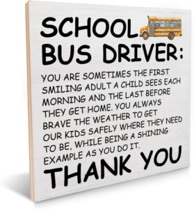 Customized Bus Driver Retirement Plaque